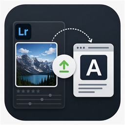 Alamy publishing artwork showing a photo, upload arrow, and Alamy destination